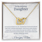 Daughter_On your journey in life Interlocking Hearts Necklace