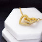 Daughter_from Mom_ I am so proud_Interlocking Hearts Necklace