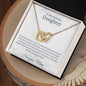 Daughter_On your journey in life Interlocking Hearts Necklace