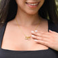 Daughter_from Mom_ I am so proud_Interlocking Hearts Necklace