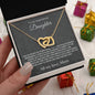 Daughter_from Mom_ I am so proud_Interlocking Hearts Necklace