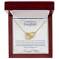 Daughter_On your journey in life Interlocking Hearts Necklace