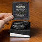 Husband_Thank you for being the anchor in our family_Men's Cross Bracelet