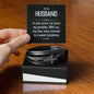 Husband_In your arms_Men's Cross Bracelet
