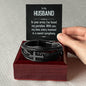 Husband_In your arms_Men's Cross Bracelet
