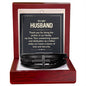 Husband_Thank you for being the anchor in our family_Men's Cross Bracelet