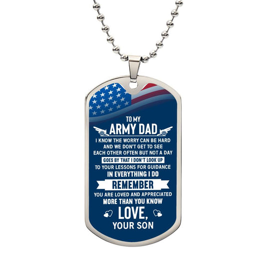 Dad_To My Army Dad_Dog Tag