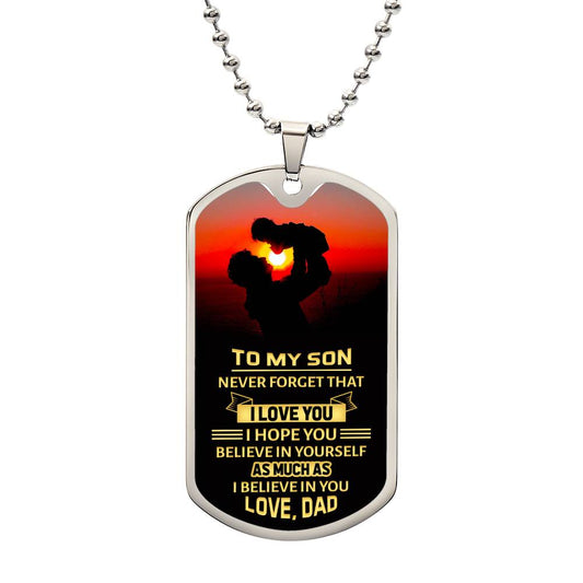 Son_Never Forget That I Love You_Dog Tag