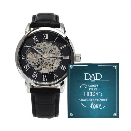 Dad_A Son's First Hero_Openwork Watch