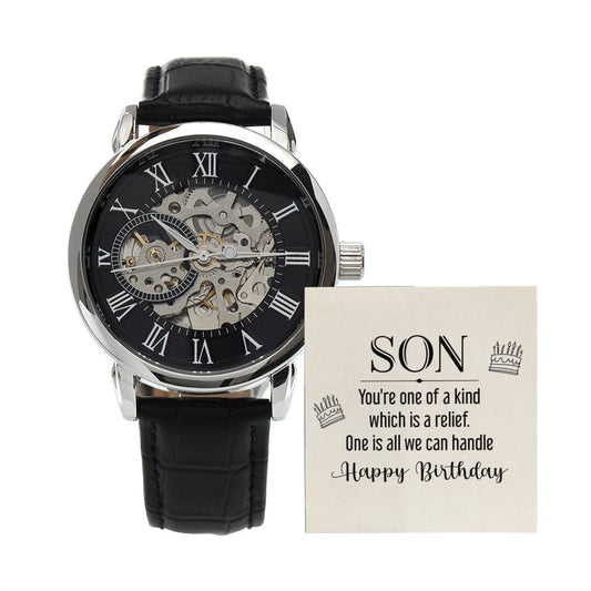 Son_You're One Of A Kind_Openwork Watch