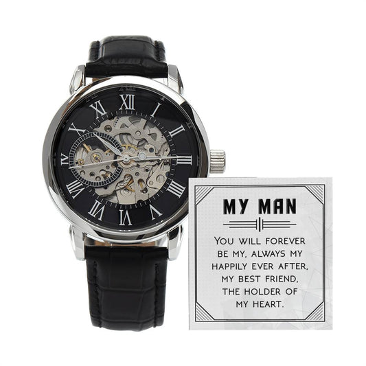 Husband_My Man_Openwork Watch