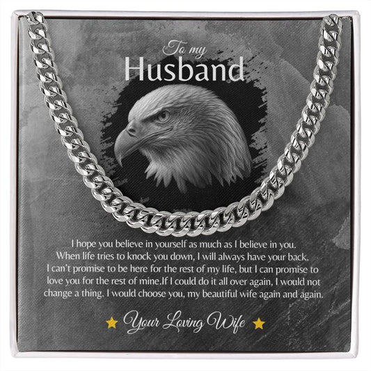 Husband | I Hope You Believe In Yourself | Cuban Link Chain