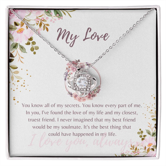 Girlfriend | You Know All My Secrets | Love Knot Necklace