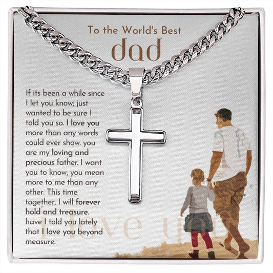 Dad_If It's Been A While_Artisan Cross Necklace