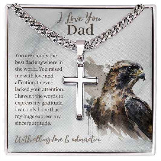 Dad | You Are Simply The Best | Artisan Cross Necklace