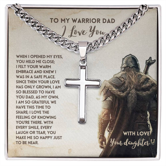 Dad | When I Opened My Eyes | Artisan Cross Necklace