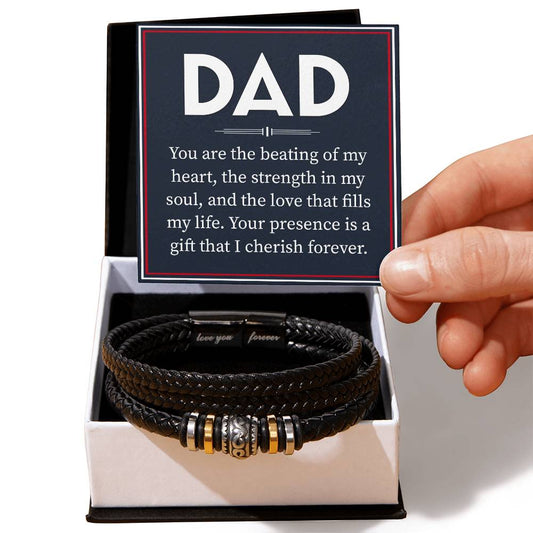 Dad_You Are The Beating Of My Heart_Love You Forever Bracelet