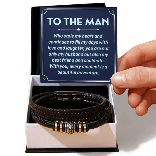 Husband_To The Man Who Stole My Heart_Love You Forever Bracelet