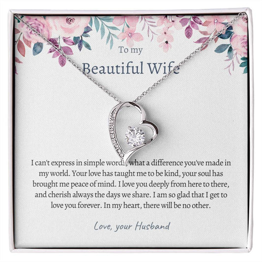 Wife | I Can't Express In Simple Words | Forever Love Necklace