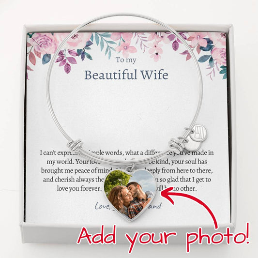 Wife_I Can't Express In Simple Words_BU Heart Bangle