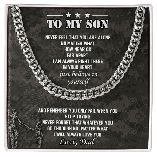 Son | Believe in Yourself | Cuban Link Chain